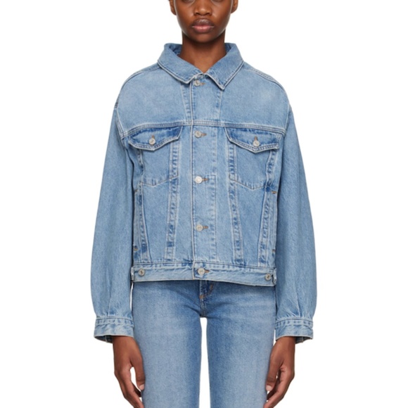 Agolde Light Blue Jean Jacket - Picture 1 of 5